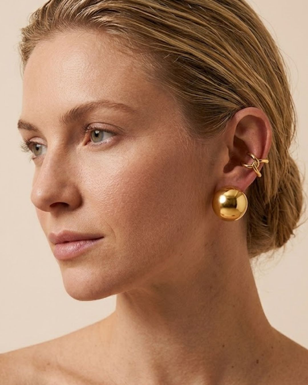 KIT EAR CUFF ORGANIC DOURADO