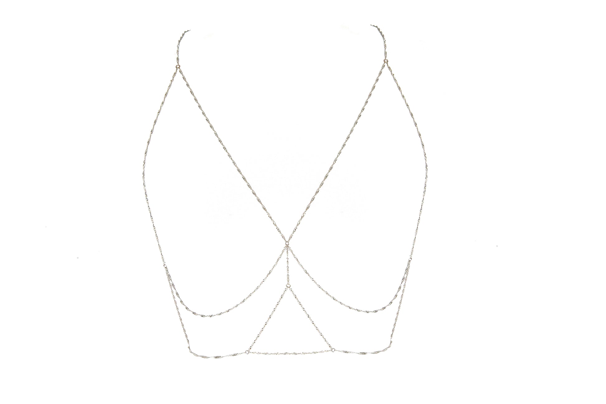 Body Chain Correntaria Prateado