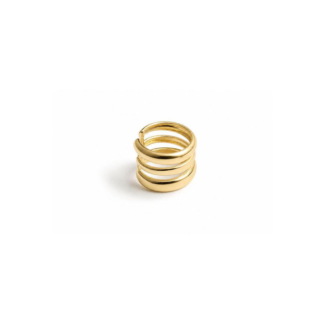 Ear Cuff Aros Design Dourado