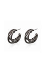 BRINCO ARGOLA AROS DESIGN GRAFITE