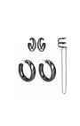KIT DE BRINCO ARGOLA LISA P COM EAR CUFF DESIGN
