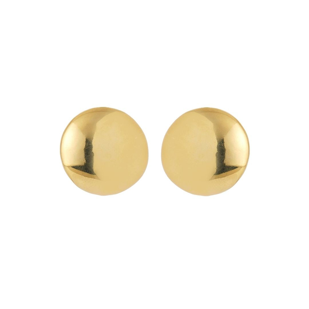 BRINCO BOTÃO BOLD DOURADO | ELETROFORMAÇÃO