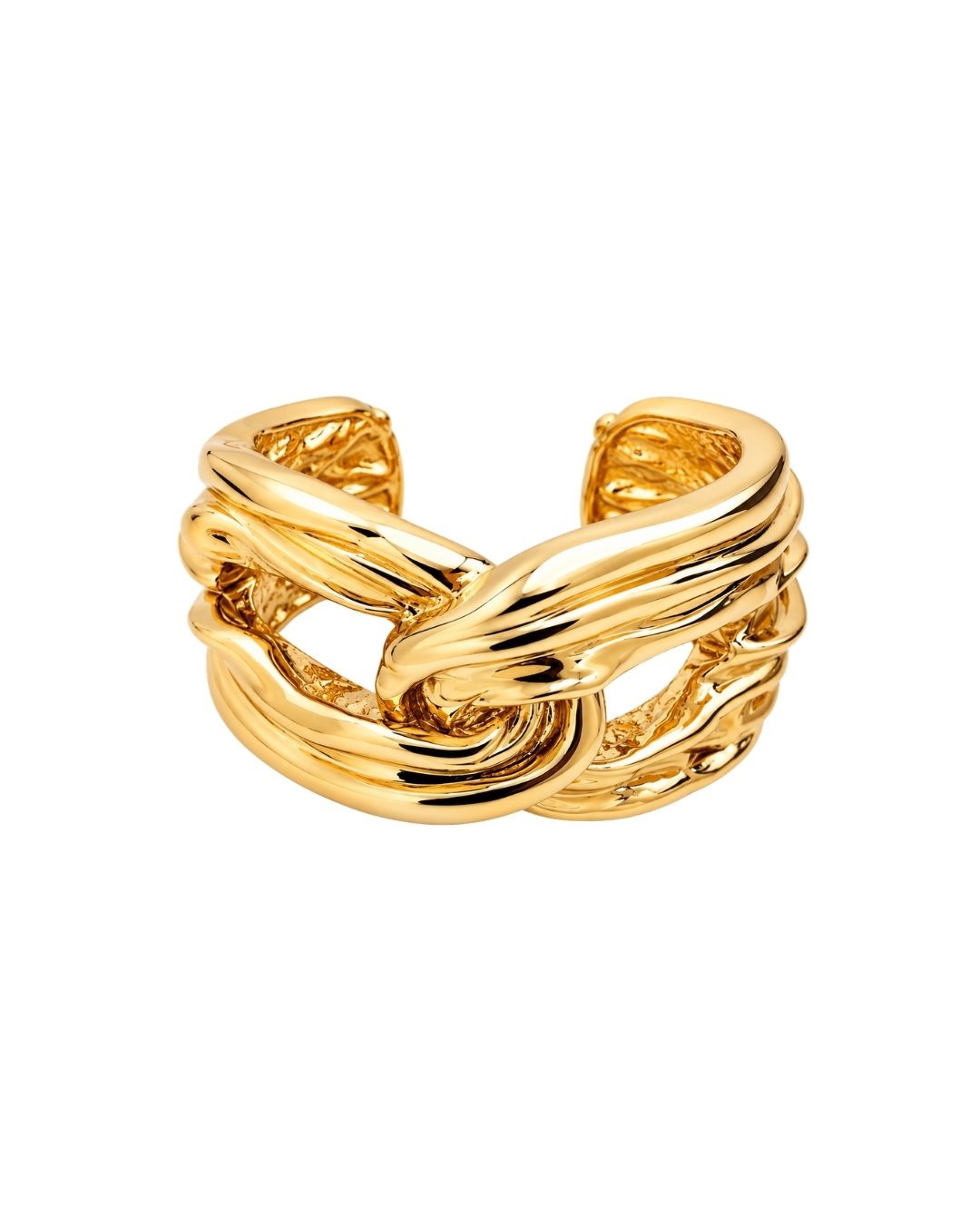 BRACELETE ORGANIC ELETROFORMAÇÃO DOURADO