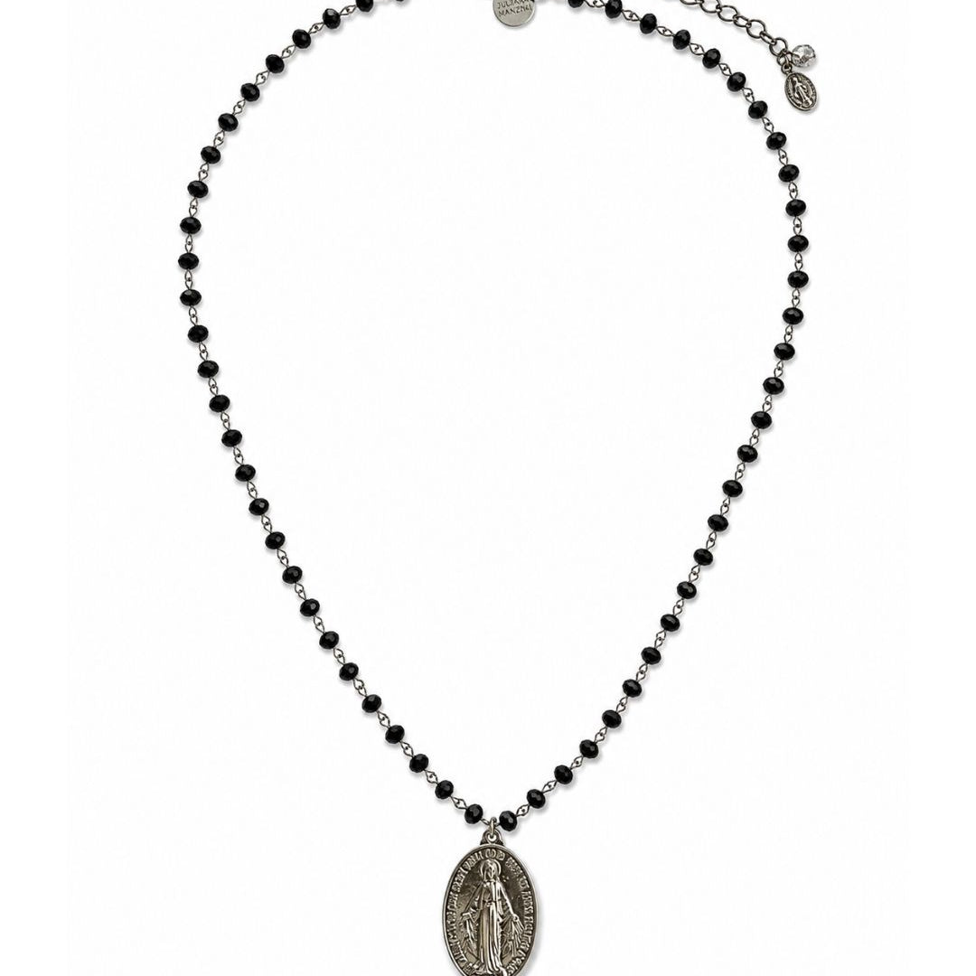 COLAR LONGO SANTO HANDMADE PRETO