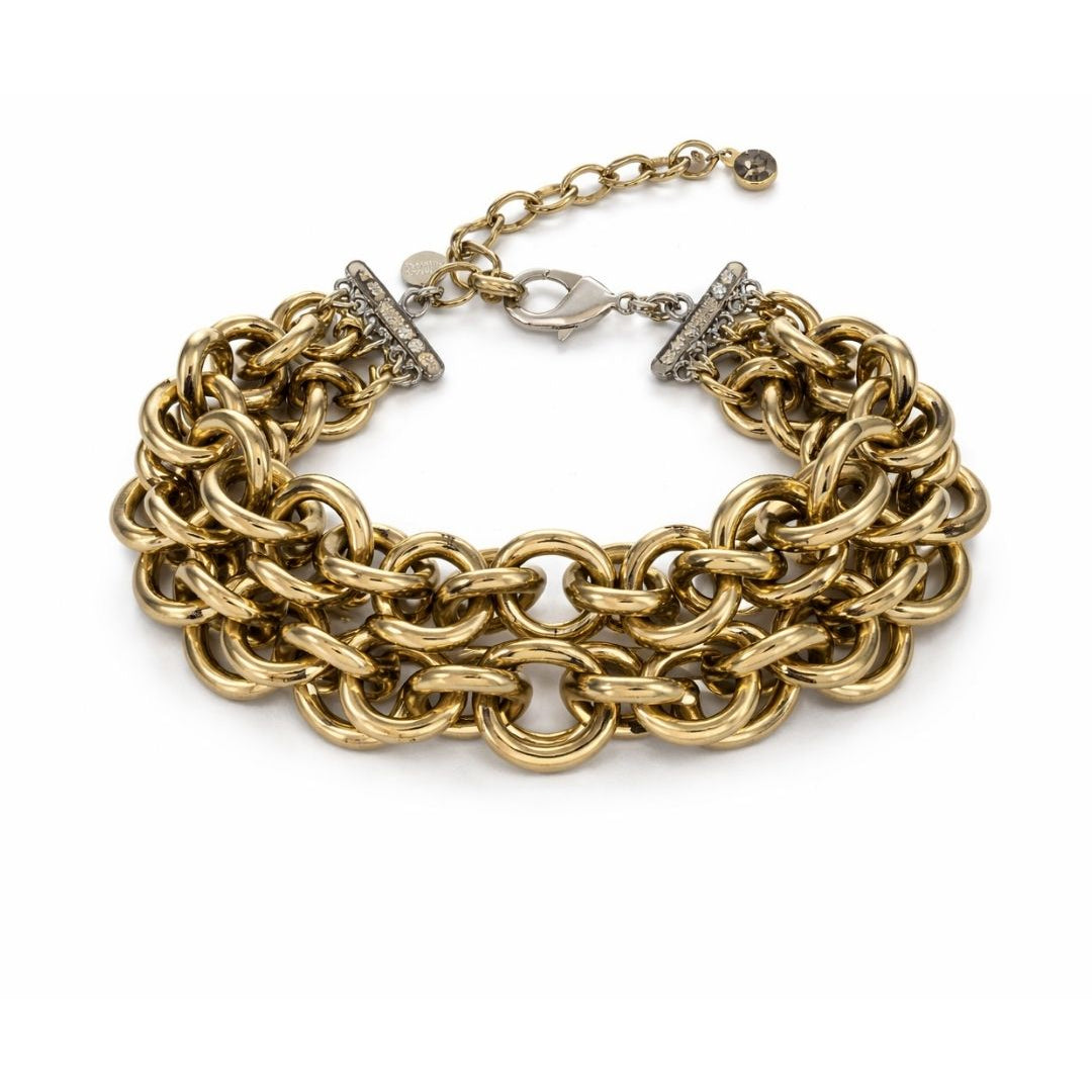 MAXI COLAR ELOS METALLIC BROWN
