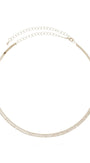 Choker Riviera Prateada com Zircônias e Brilho Contínuo