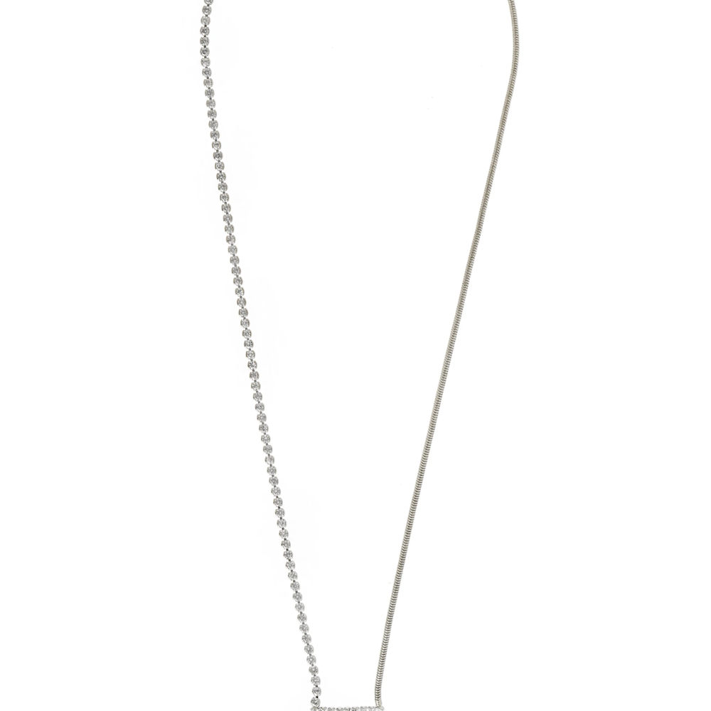 COLAR LONGO LUXO PRATEADO