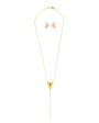 Kit Colar e Brinco Metallo Dourado com Design Geométrico — imagem 1 | JULIANA MANZINI