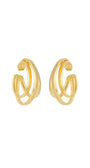 KIT DE EAR CUFF MÉDIO LUXO DOURADO