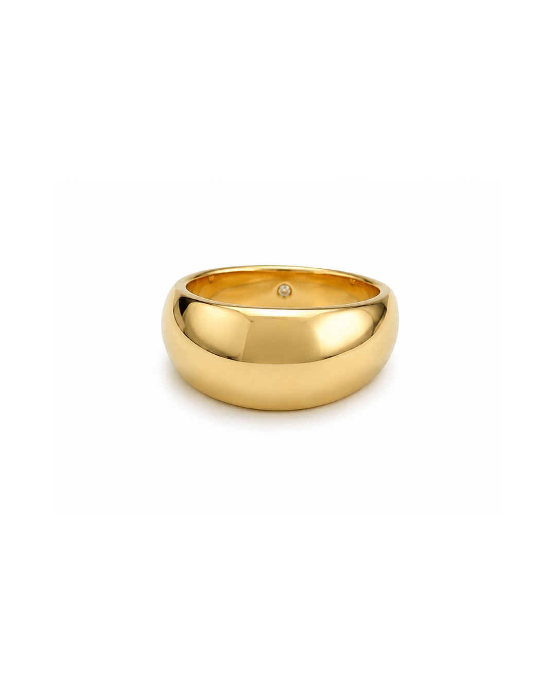 Anel Bold Feminino Dourado com Design Minimalista | Western Glam