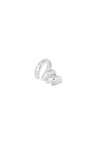 Ear Cuff Aros Design Prateado