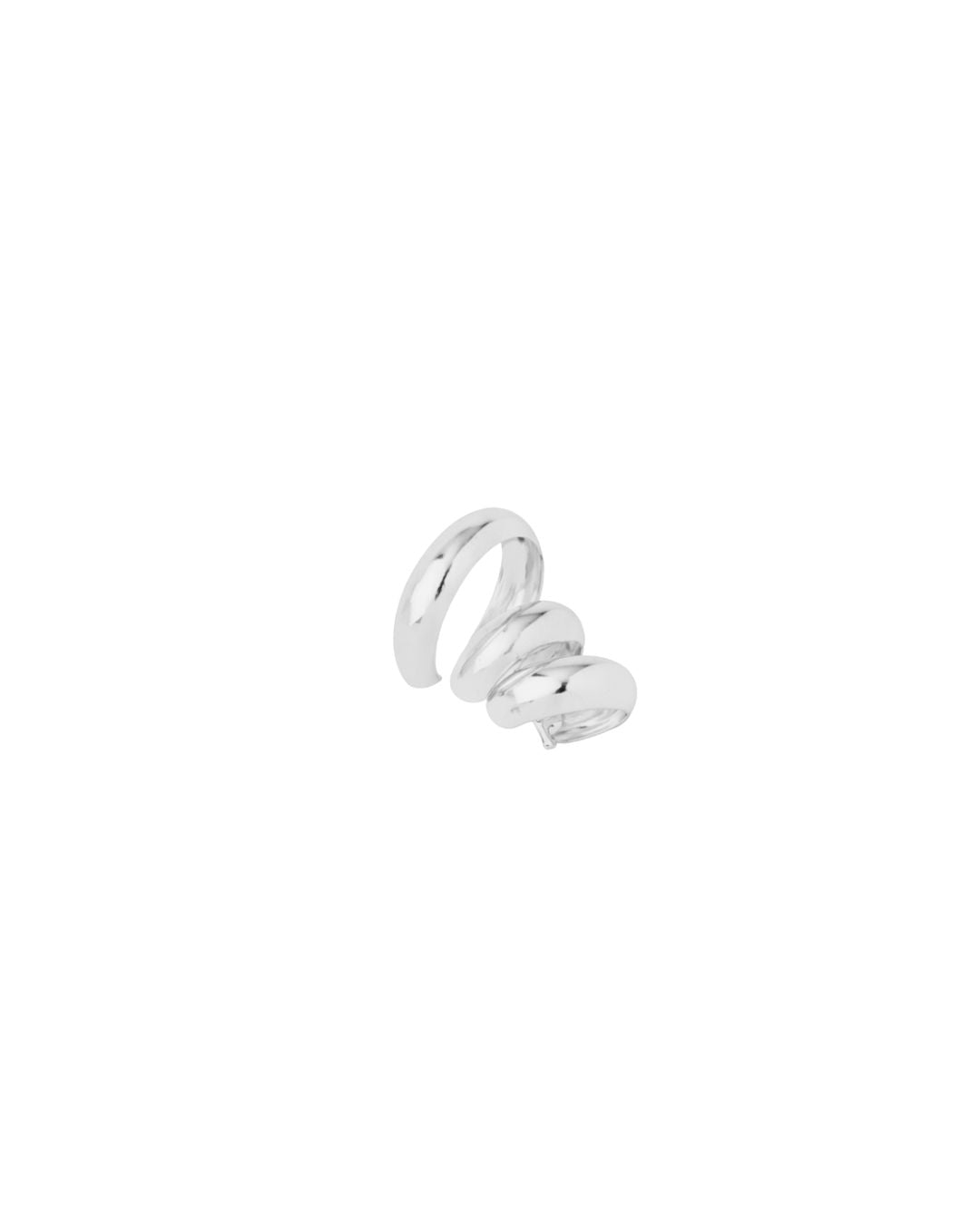 Ear Cuff Aros Design Prateado