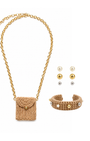 Kit Mini Bag Crochê, Bracelete e Brincos Femininos Handmade | Western Glam