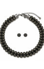 Kit Colar e Brinco Shine Black Diamond