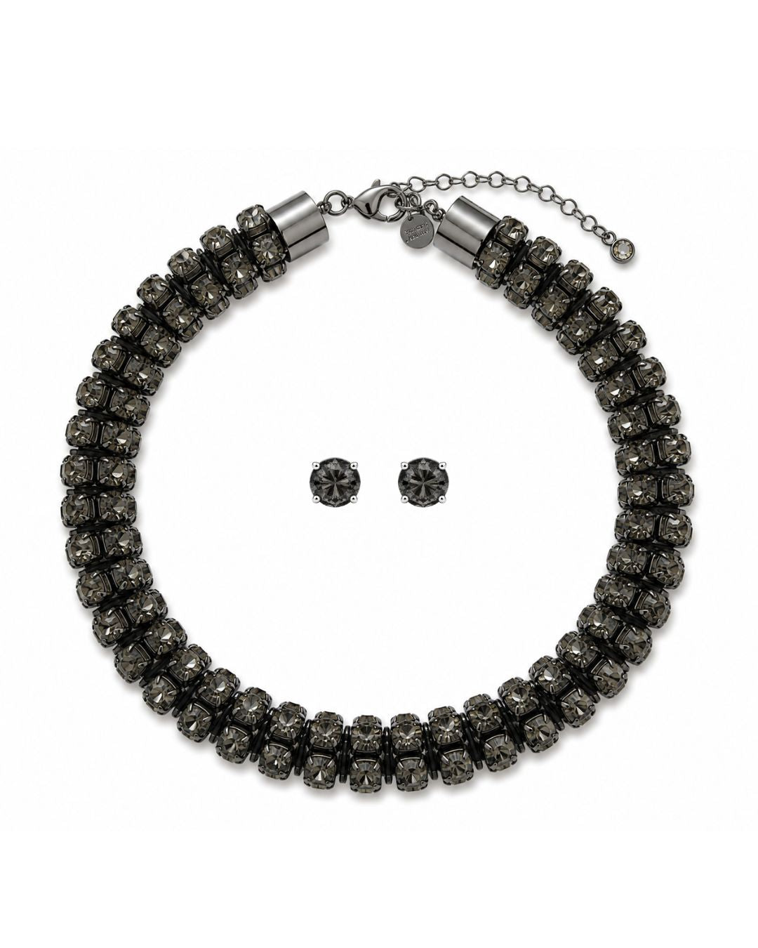 Kit Colar e Brinco Shine Black Diamond