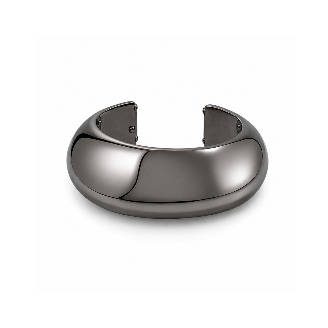 Bracelete Design Bold Grafite Eletroformação