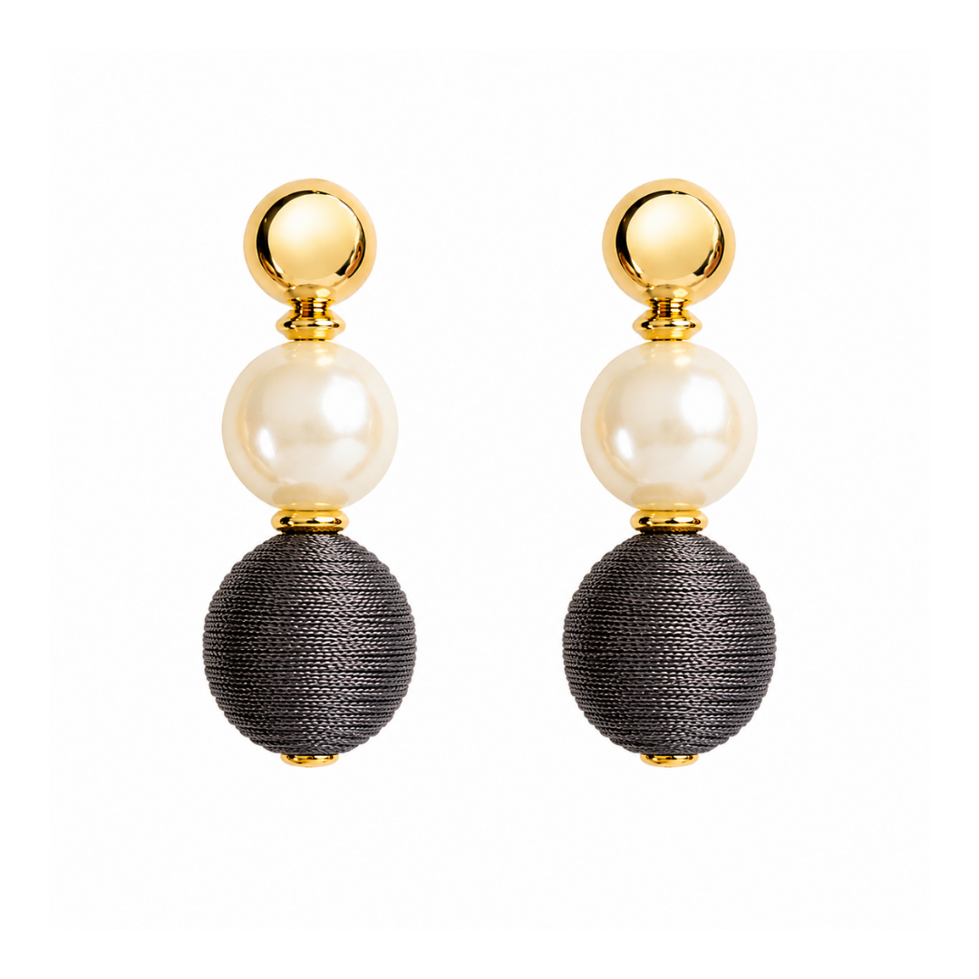 Brinco Longo de Pérola Handmade Dourado | Western Glam