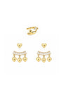 KIT DE BRINCO HEART SHINE DOURADO