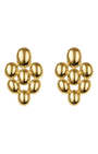 Maxi Brinco Oval Design Dourado
