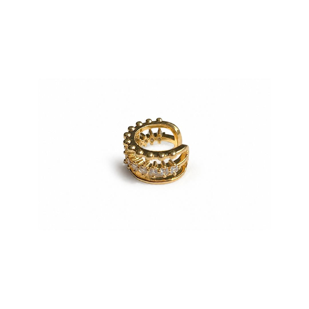 EAR CUFF TRIPLO SHINE DOURADO