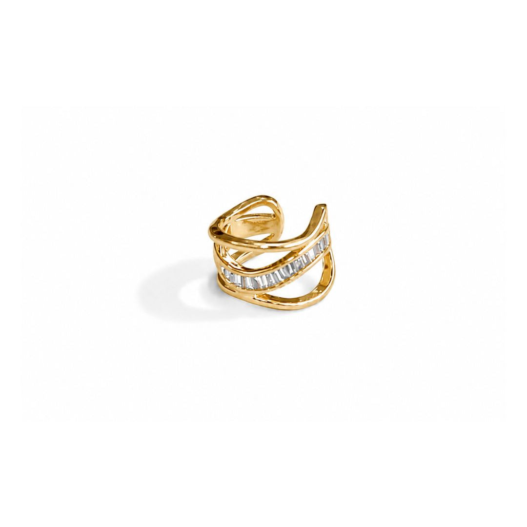 Ear Cuff Organic Shine Dourado