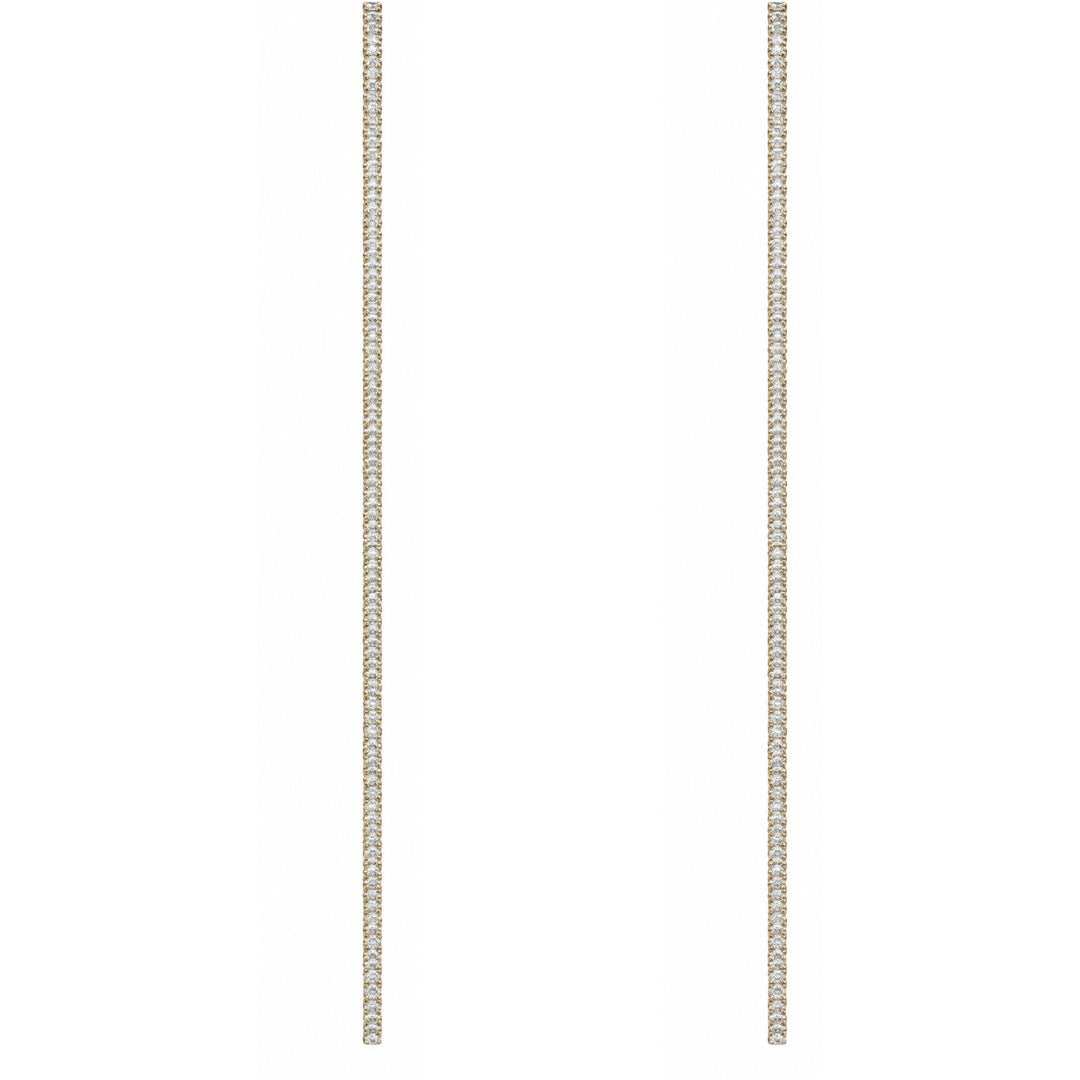 BRINCO LONGO ZIRCÔNIA DOURADO