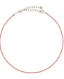 COLAR CURTO STRASS PINK PRATEADO