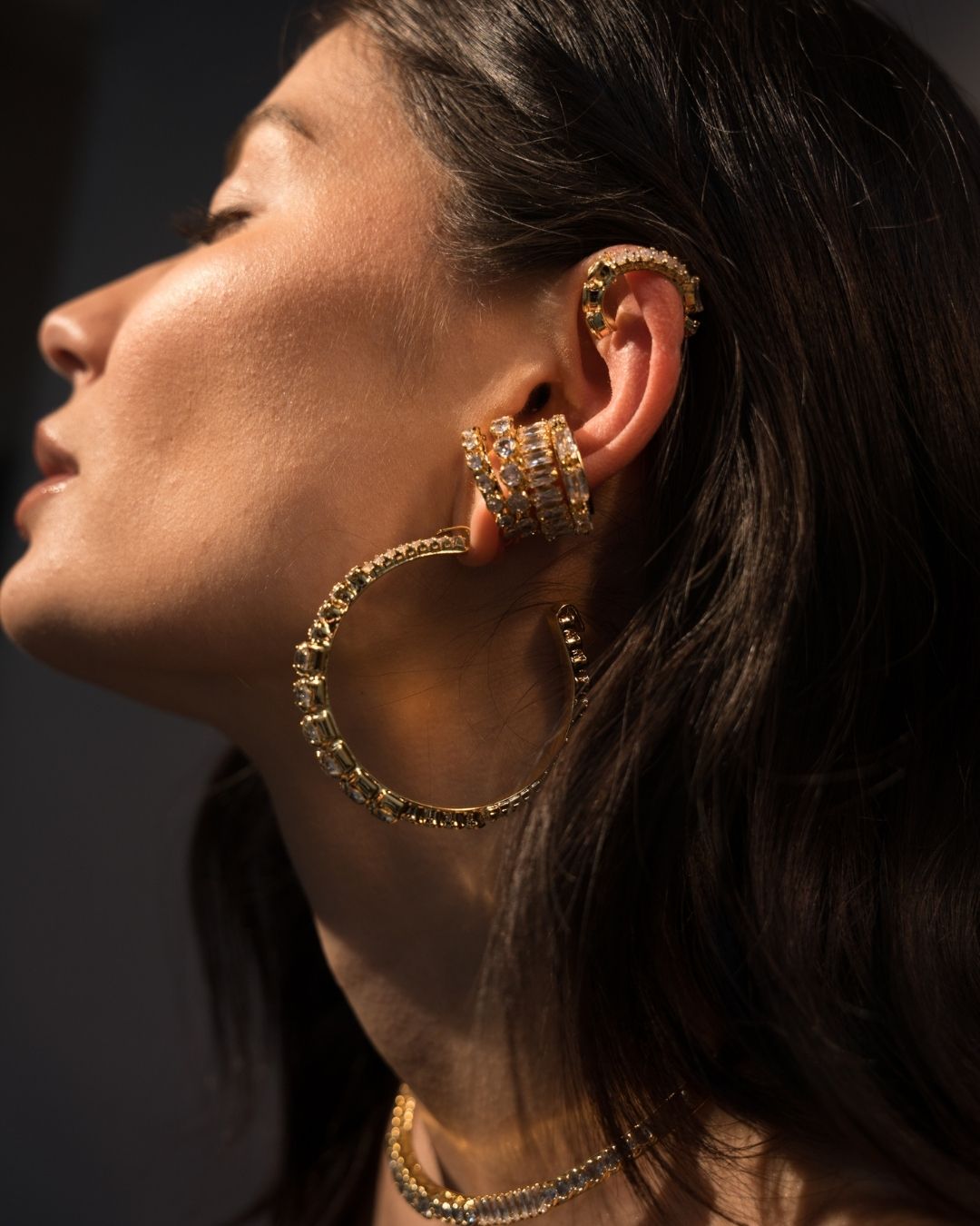 BRINCO ARGOLA MIX SHINE DOURADO