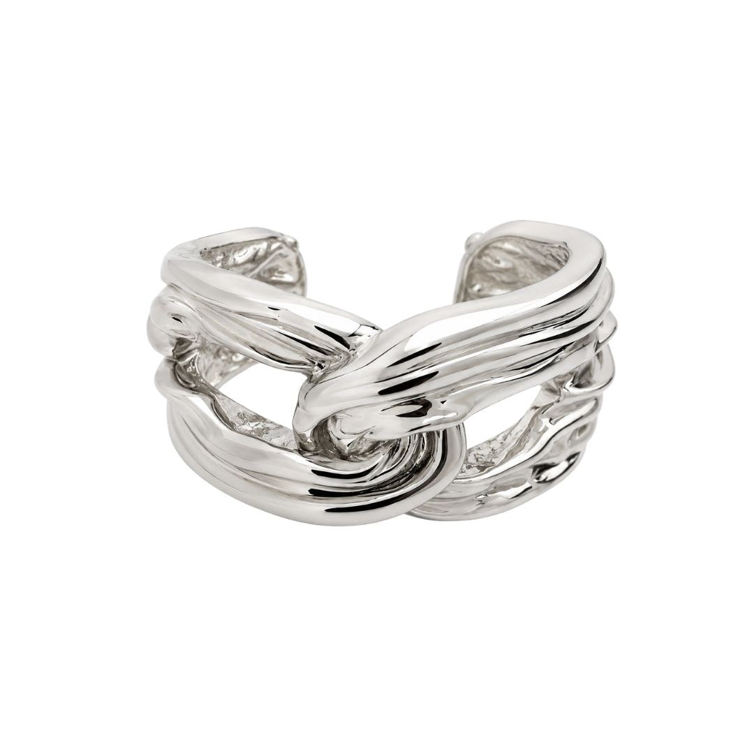BRACELETE ORGANIC ELETROFORMAÇÃO PRATEADO