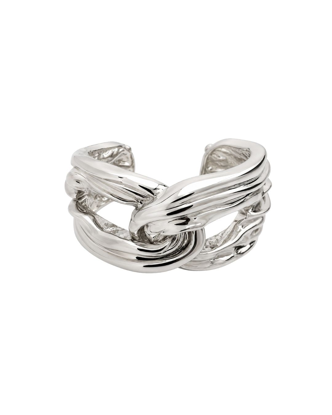 BRACELETE ORGANIC ELETROFORMAÇÃO PRATEADO